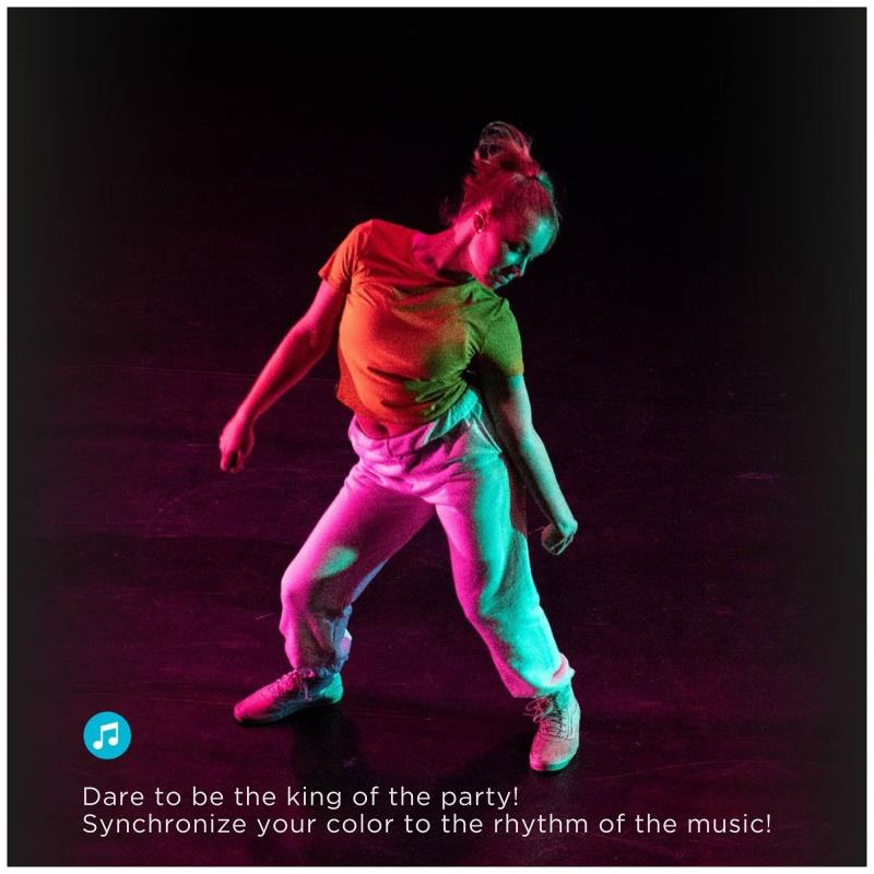 Έξυπνη Ταινία Φωτισμού LED GSC με Bluetooth 10W 30lm IP44 2m Πολύχρωμο