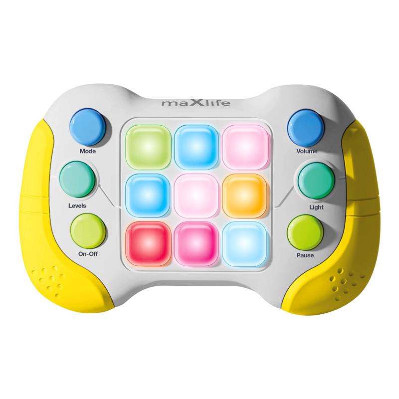 Φορητό Παιχνίδι Maxlife MXPS-300 Pop It Λευκό-Κίτρινο