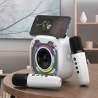 Φορητό Ηχείο Bluetooth Blavec WS-08 Karaoke Idol με 2 Μικρόφωνα 8W Λευκό