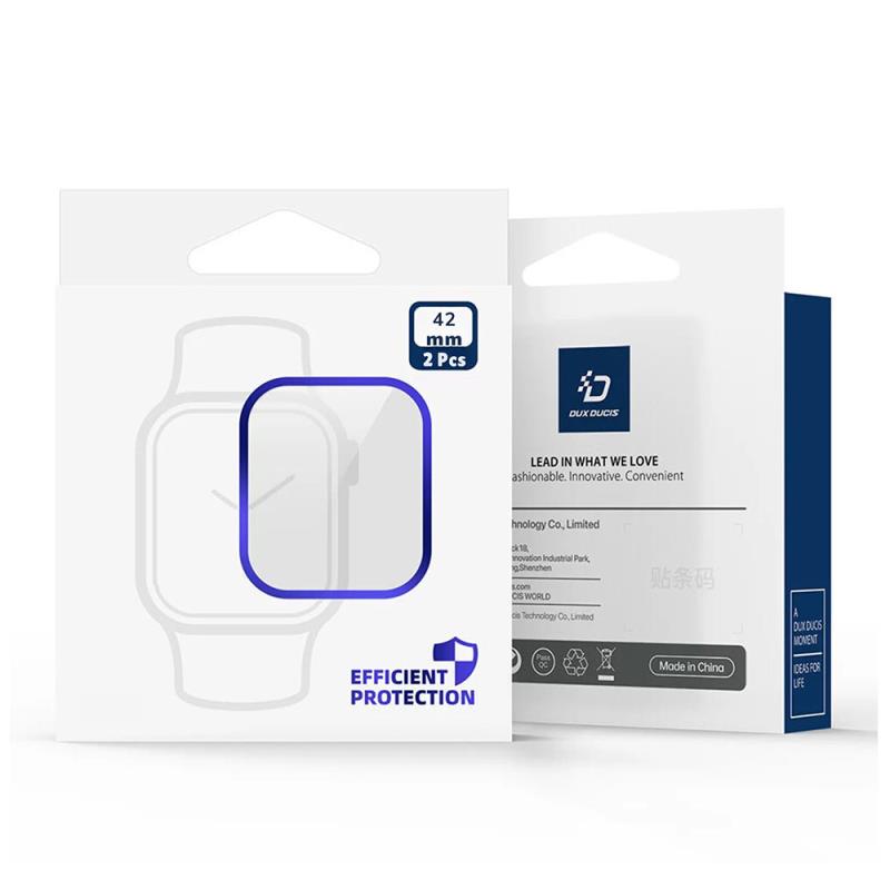 Tempered Glass Dux Ducis Apple Watch Series 10/ 11 42mm Μαύρο (2 τεμ.)