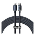 Καλώδιο Σύνδεσης USB 2.0 Baseus Crystal Shine USB C σε USB C PD 100W 5A 2m Μαύρο