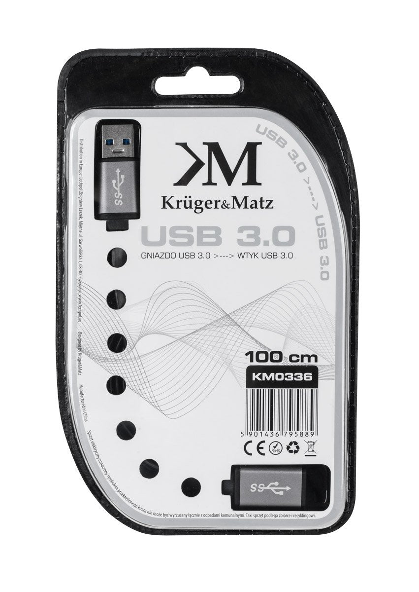 Προέκταση USB 3.0 A/A M/F 1m Kruger&Matz