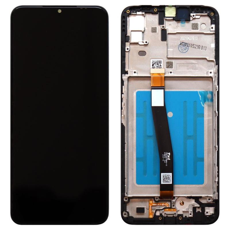 Screen with Touch Screen & Front Frame Samsung A226B Galaxy A22 5G Black (Original)