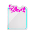 Neon LED Forever Light Καθρέπτης FMNE01 LOVE YOURSELF Μπλε-Ροζ