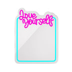 Neon LED Forever Light Καθρέπτης FMNE01 LOVE YOURSELF Μπλε-Ροζ
