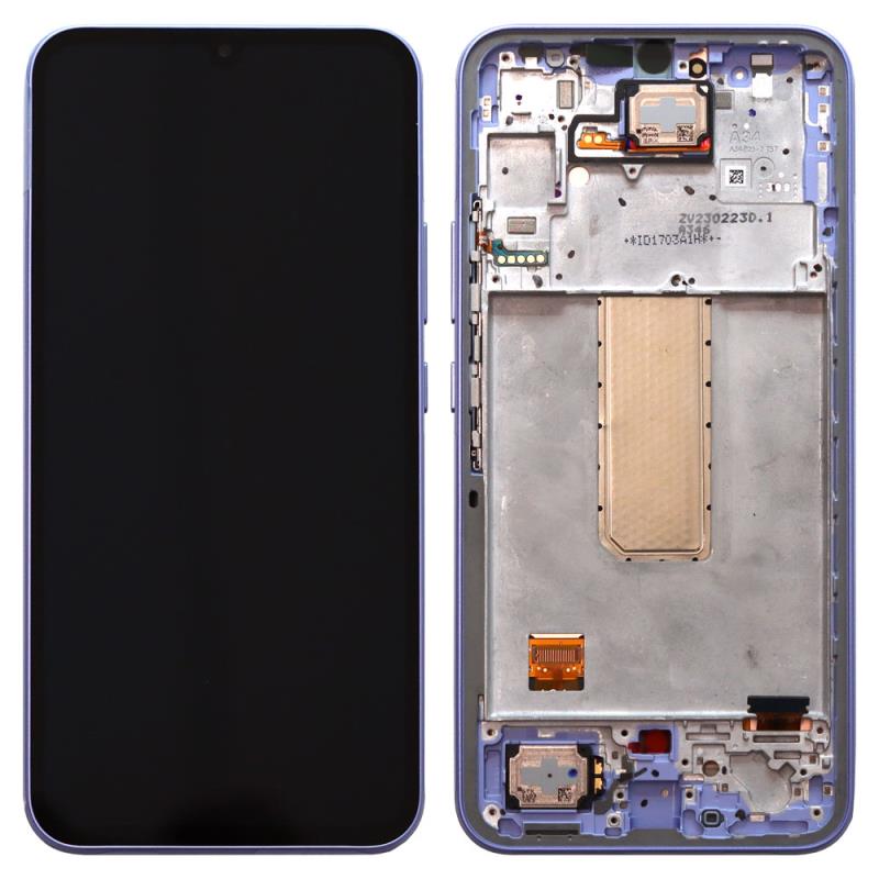 Οθόνη με Touch Screen & Μπροστινή Πρόσοψη Samsung A346B Galaxy A34 5G Μωβ (Original)