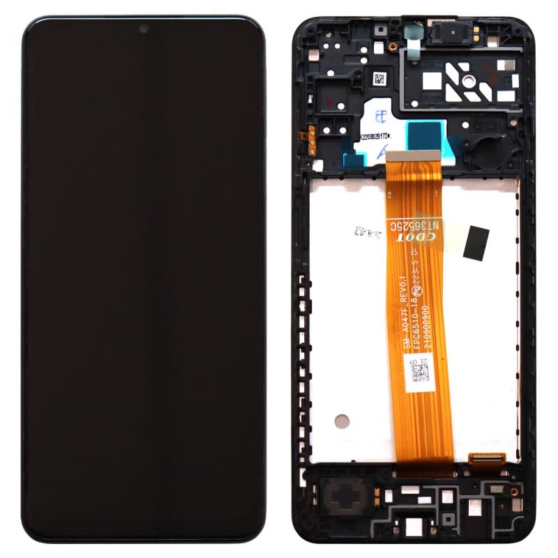 Οθόνη με Touch Screen & Μπροστινή Πρόσοψη Samsung A047F Galaxy A04s Μαύρο (Original)