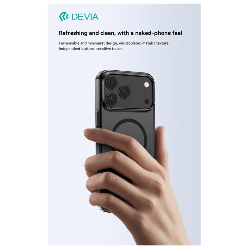 Θήκη PC Devia Apple iPhone 17 Pro Magnetic Glimmer Πορτοκαλί
