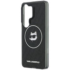 Θήκη TPU Karl Lagerfeld Samsung Galaxy S26 Ultra Magnetic IML Choupette on KL Repeated Logo Μαύρο