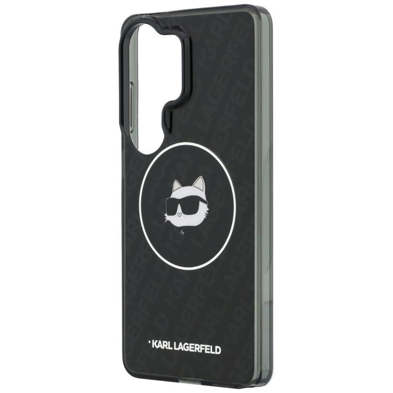 Θήκη TPU Karl Lagerfeld Samsung Galaxy S26 Ultra Magnetic IML Choupette on KL Repeated Logo Μαύρο
