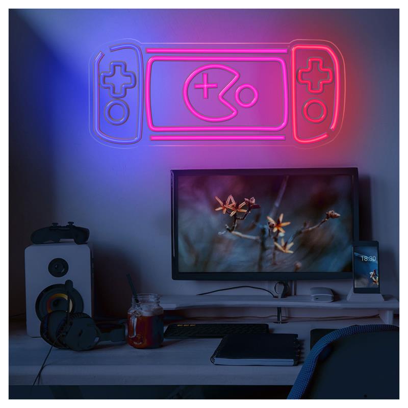Neon Plexi Forever Light FPNE27 GAME CONSOLE (USB, On/Off & Dimmer) Πολύχρωμο