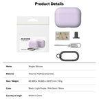 Θήκη Σιλικόνης Ringke Apple AirPods Pro 3 (2025) Ανοιχτό Μωβ