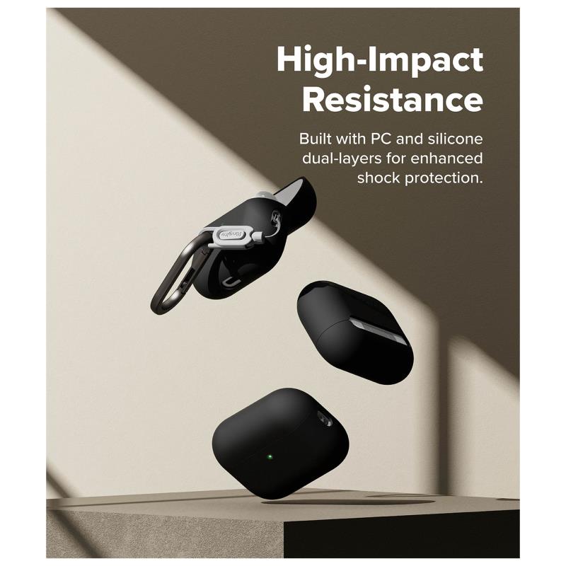Θήκη Σιλικόνης Ringke Apple AirPods Pro 3 (2025) Μαύρο
