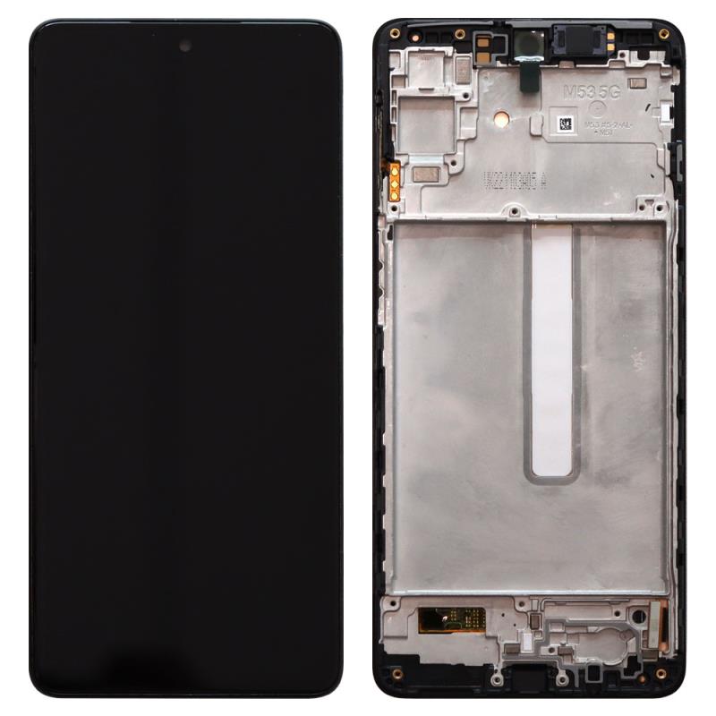 Οθόνη με Touch Screen & Μπροστινή Πρόσοψη Samsung M536B Galaxy M53 5G Πράσινο (Original)