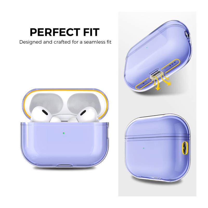 Θήκη Soft TPU AhaStyle WG94 Apple AirPods Pro 2 (2022) Διάφανο-Μωβ