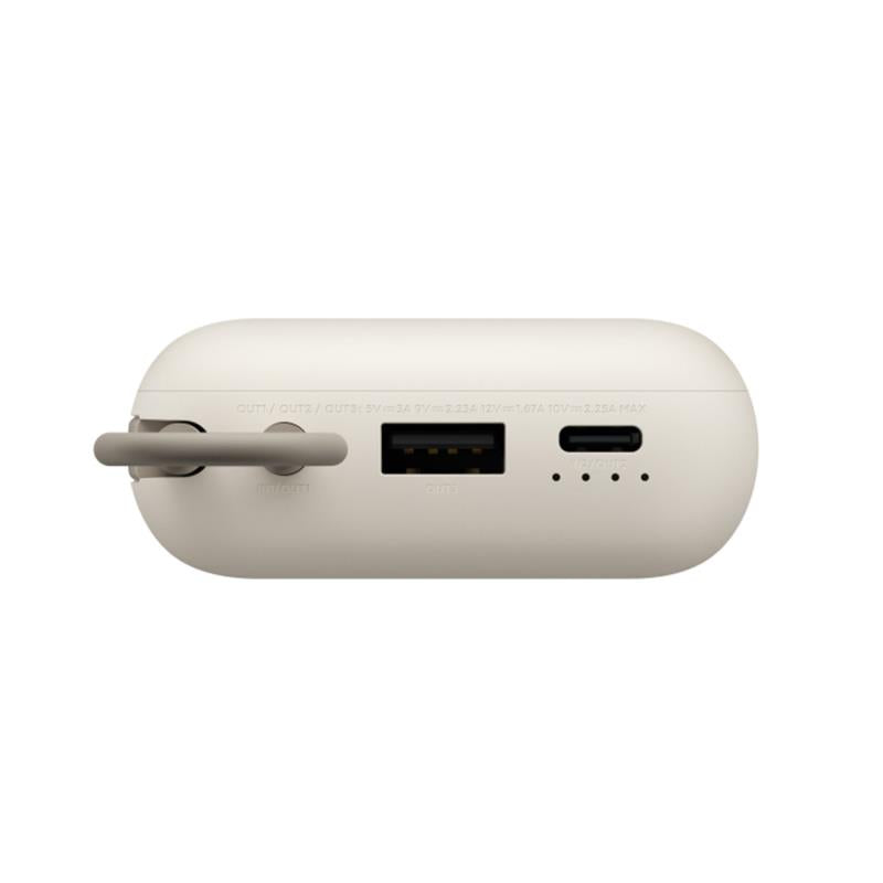 Φορτιστής Ανάγκης Xiaomi BHR9072GL 22.5W 10000mAh με Ενσωματωμένο Καλώδιο Μπεζ