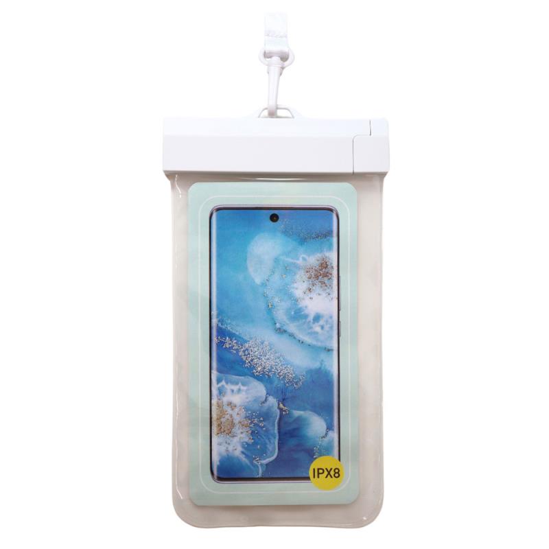 Waterproof Θήκη inos για Smartphones έως 6.9" Διάφανο-Λευκό