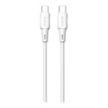 Καλώδιο Σύνδεσης USB 2.0 Devia EC632 USB C σε USB C 3A 60W Silicone Pro3 1m Λευκό