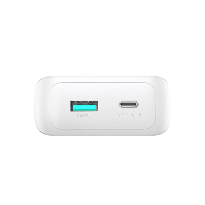 Φορτιστής Ανάγκης Joyroom JR-PBC06 30W 10000mAh PD με 2 Ενσωματωμένα Καλώδια Λευκό