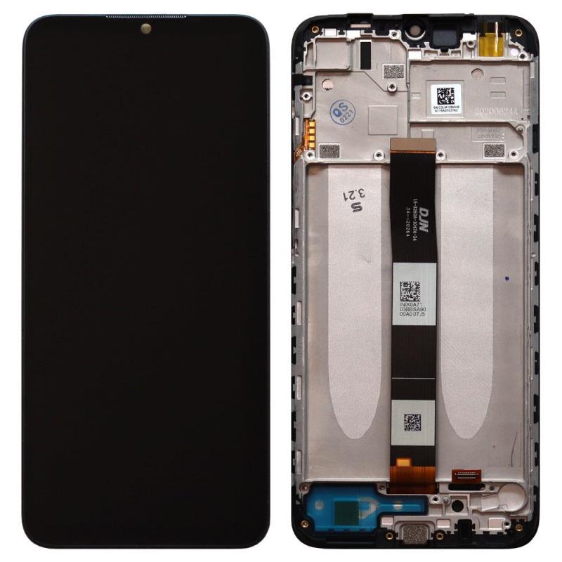 Οθόνη με Touch Screen & Μεσαίο Πλαίσιο Xiaomi Redmi 9A/ 9AT/ 9C/ 10A Μαύρο (Original)