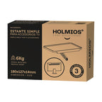 Ραφιέρα Holmios με 1 Βραχίονα για Αξεσουάρ Τηλεόρασης Μαύρο