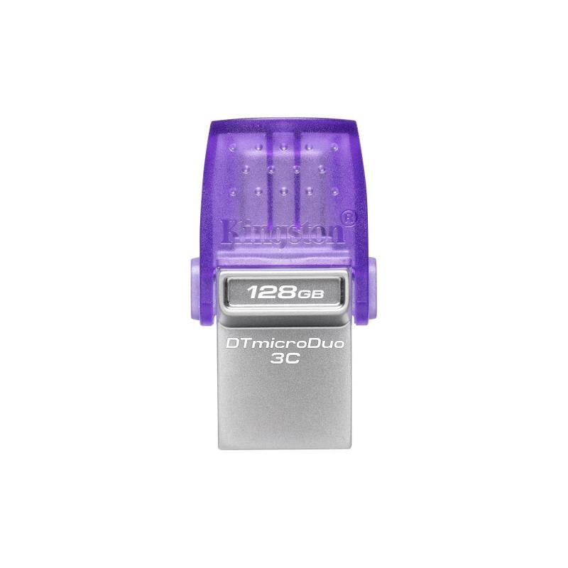 USB 3.2 Flash Disk Kingston DataTraveler Dual Drive DTDUO USB A & USB C 128GB Μωβ