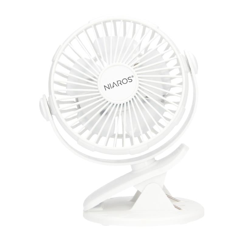 Επιτραπέζιος Ανεμιστήρας Niaros Fune USB 3W Mini Λευκό