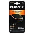 Φορτιστής Ταξιδίου Duracell με Έξοδο USB A 12W 2.4A Μαύρο