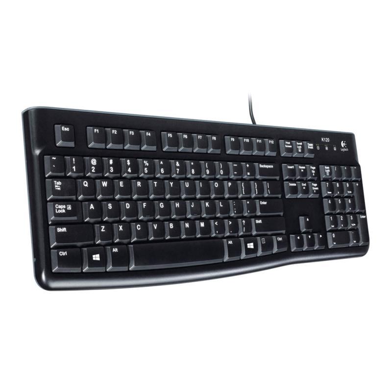 Ενσύρματο Πληκτρολόγιο Logitech K120 Μαύρο