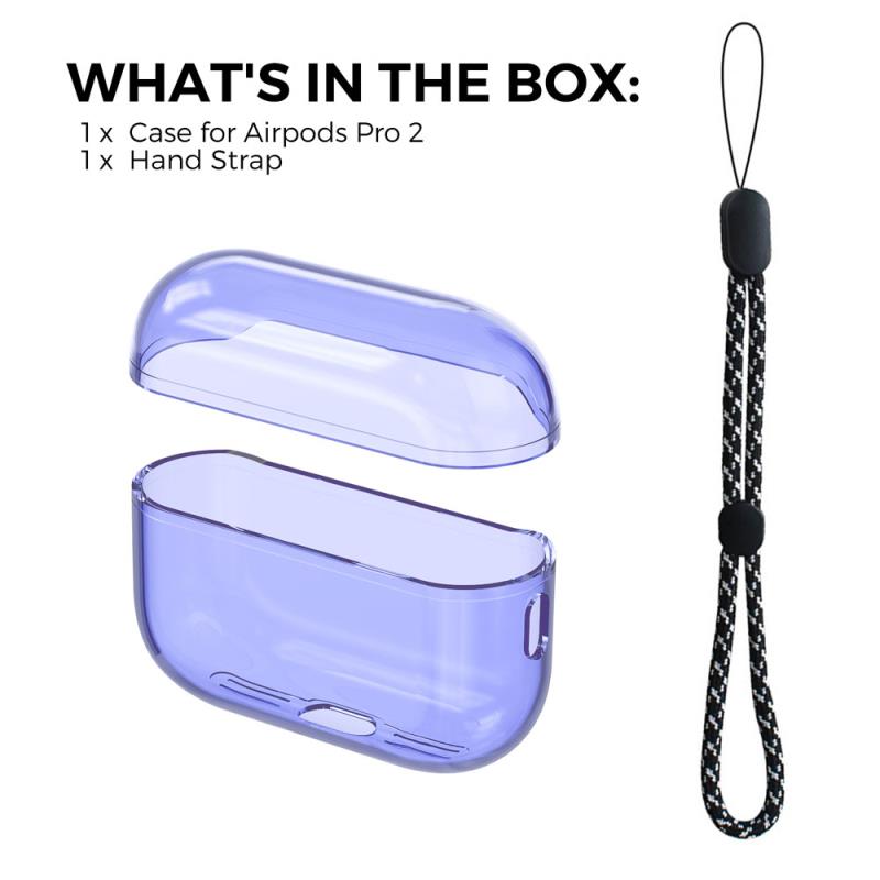 Θήκη Soft TPU AhaStyle WG94 Apple AirPods Pro 2 (2022) Διάφανο-Μωβ