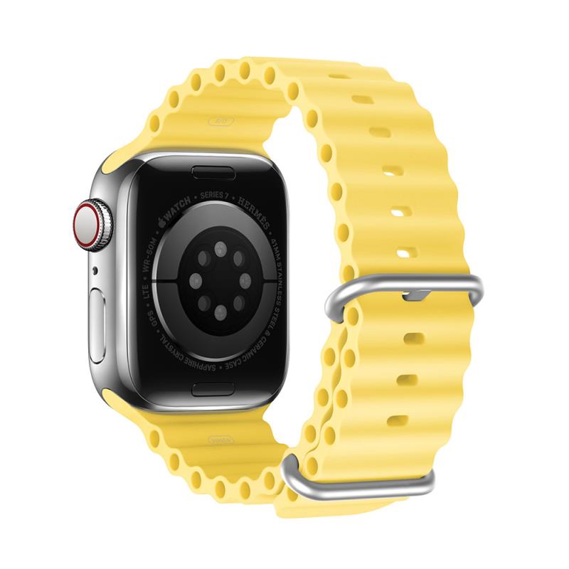 Λουράκι Σιλικόνης Dux Ducis OceanWave Bracelet Apple Watch (38/ 40/ 41/ 42mm) Κίτρινο