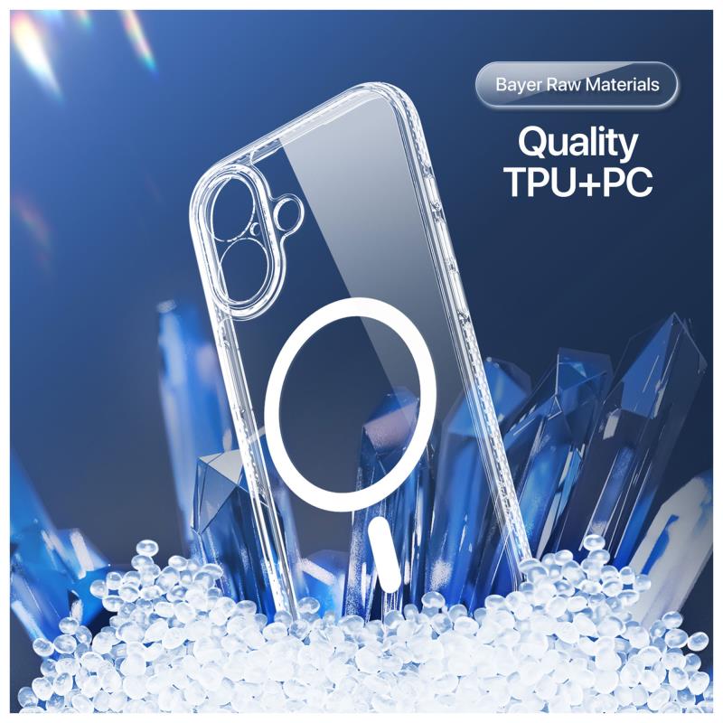 Θήκη TPU & PC Dux Ducis Apple iPhone 17 Magnetic MagSafe Clin Διάφανο