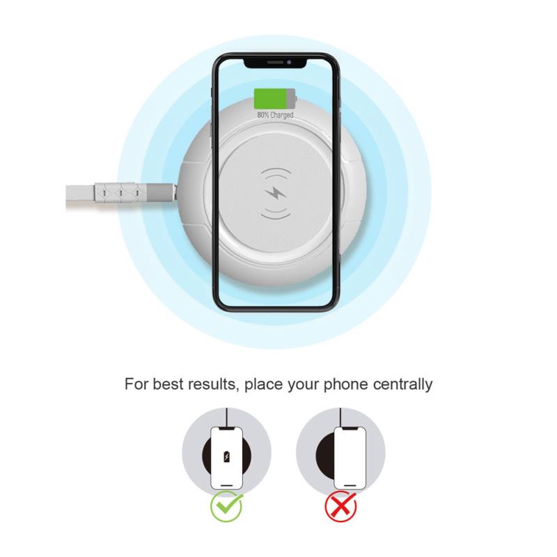 Ασύρματος Φορτιστής Devia EA242 V3 15W για Smartphones Allen Λευκό
