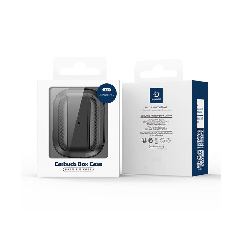 Θήκη TPU Dux Ducis PECB Apple AirPods Pro 2 με Γάντζο Μαύρο