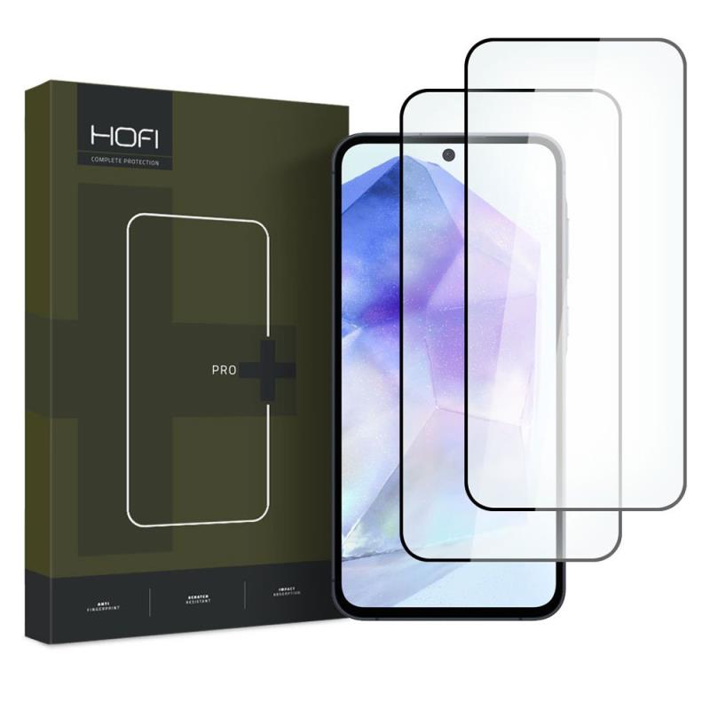Tempered Glass Full Face Hofi Pro+ Samsung A356 Galaxy A35 5G/ A556 Galaxy A55 5G Μαύρο (2 τεμ.)