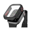 Θήκη PC με Tempered Glass Ahastyle WG115 Apple Watch 7/ 8/ 9 45mm Upgrade σε Ultra Μαύρο