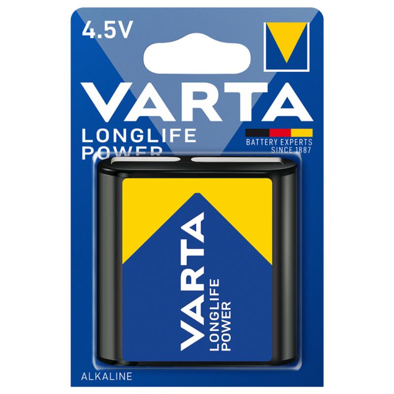 Μπαταρία Alkaline Varta Longlife Power Πλακέ 4.5V (1 τεμ.)