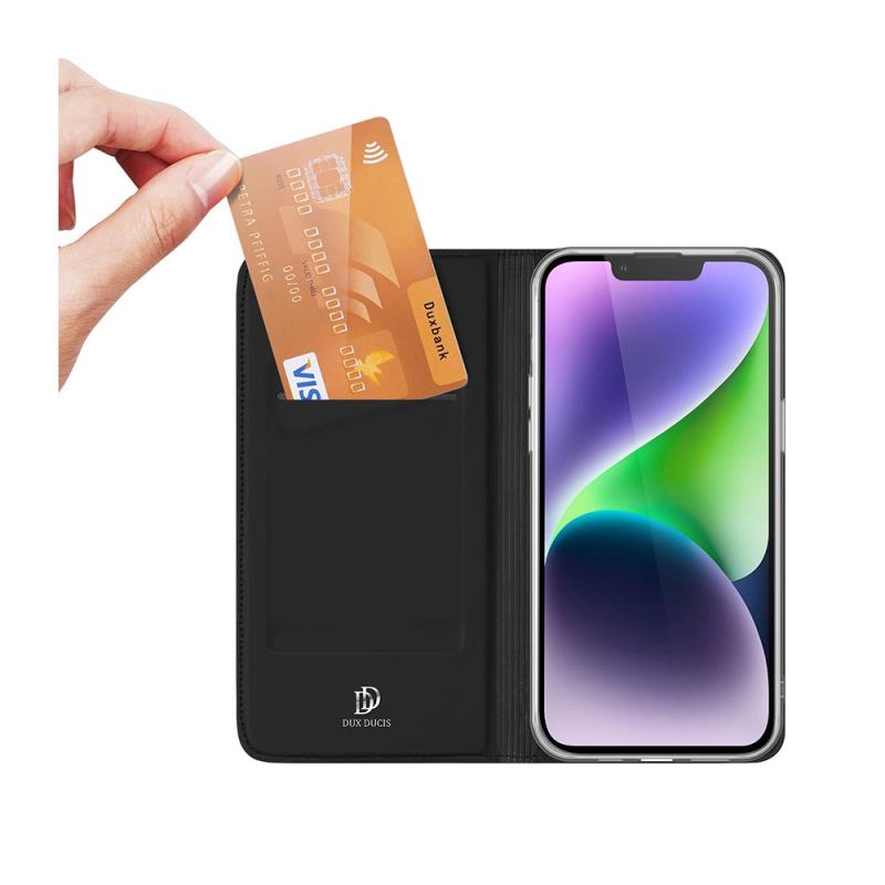 Θήκη Flip Dux Ducis Apple iPhone 15 Plus Skin Pro Μαύρο