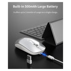 Ασύρματο Ποντίκι Devia EL245 2.4G Dual Mode Silent Lingo Ασημί
