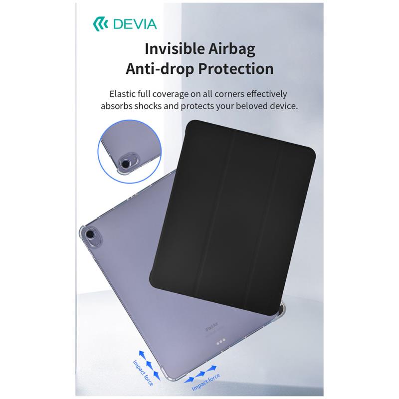 Θήκη Flip TPU Devia Apple iPad Air 11.0" (2024) Cool Series Μαύρο