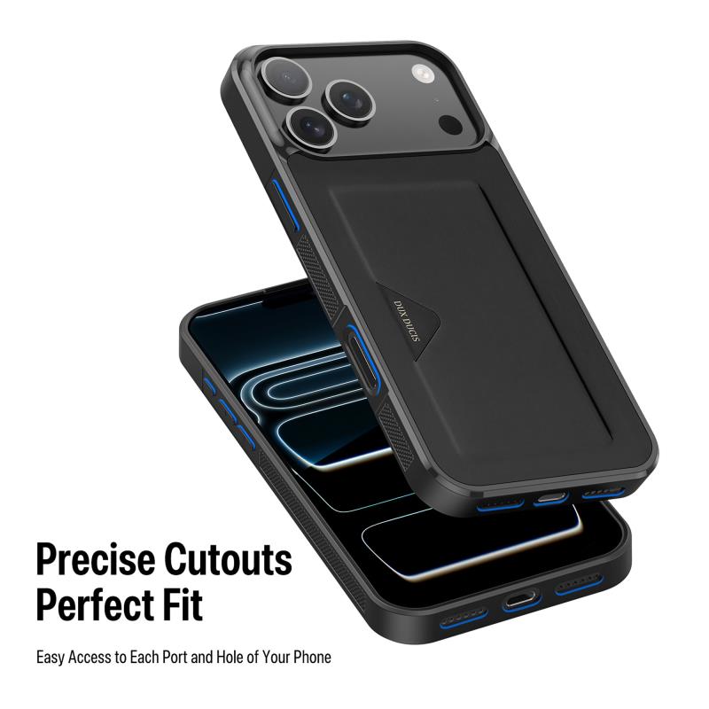 Θήκη TPU PU & PC Dux Ducis Pocard Apple iPhone 17 Pro Max Μαύρο