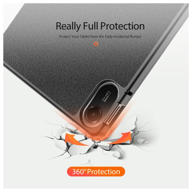 Θήκη TPU Flip Shock Proof Dux Ducis Domo Xiaomi Redmi Pad 2 11.0" (2025) Μαύρο