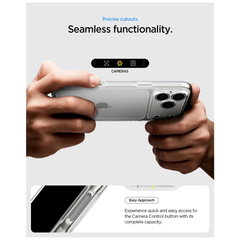 Spigen Ultra Hybrid TPU & PC Case iPhone 17 Pro Clear