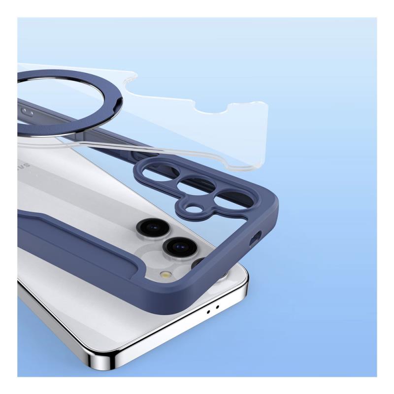 Θήκη Flip Dux Ducis Samsung Galaxy S24 5G Magnetic Wallet με Stand Skin X Pro Μπλε