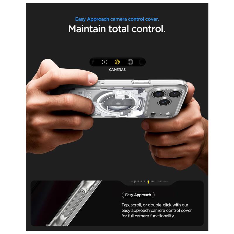 Θήκη TPU & PC Spigen Ultra Hybrid Mag Magsafe Apple iPhone 17 Pro Max Zero One Λευκό