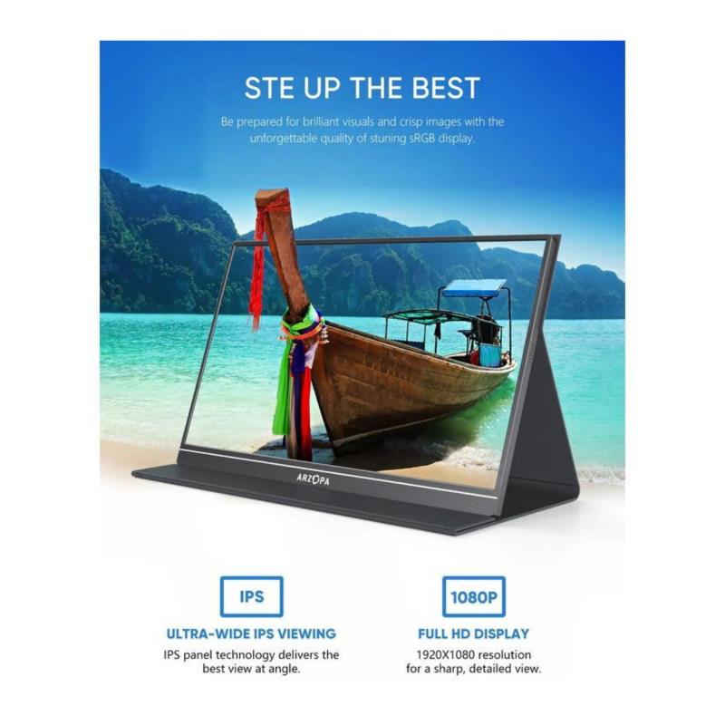 Arzopa S1 TABLE 15.6" Portable Monitor Black