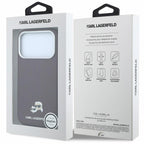 Θήκη PU Karl Lagerfeld Magsafe Apple iPhone 18 Pro Max/ 17 Pro Max Grained Leather Karl & Choupette Heads Μπορντώ