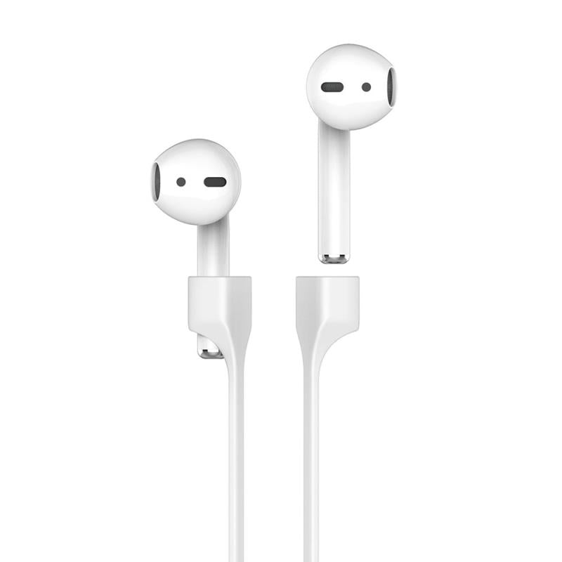 Strap Λαιμού Σιλικόνης AhaStyle PT74 Apple AirPods Magnetic Λευκό