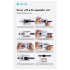 Tempered Glass Full Screen Curved Devia Watch 46mm με Βοηθητικό Εργαλείο Van Διάφανο