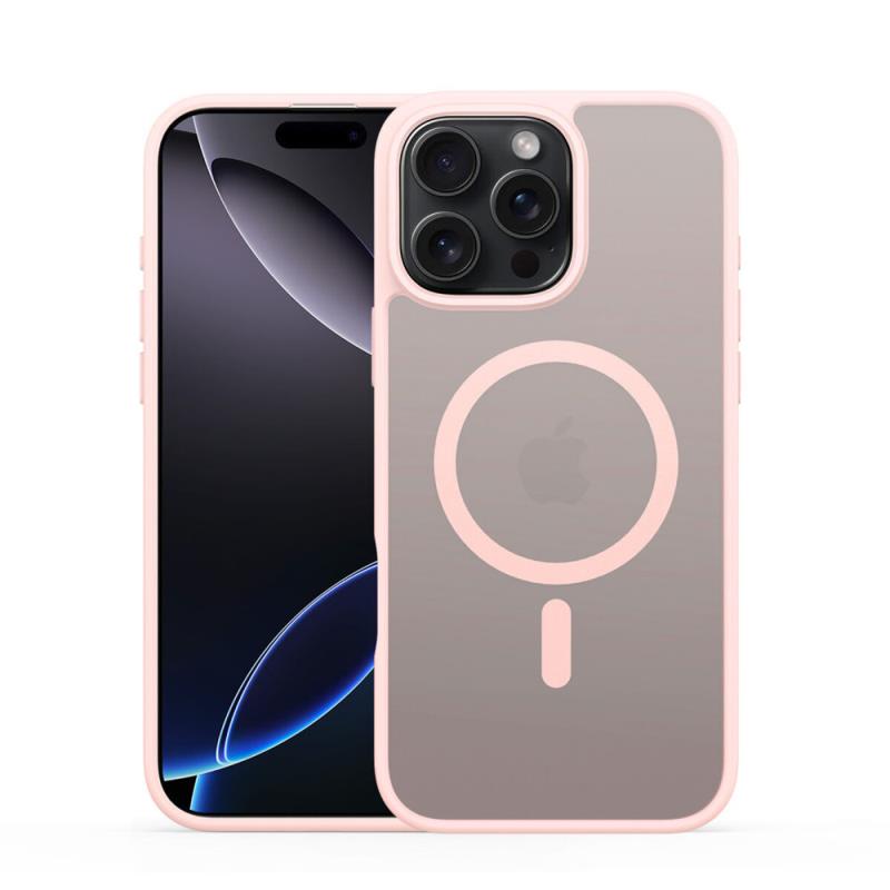 Θήκη TPU & PC Dux Ducis Apple iPhone 16 Pro Magnetic MagSafe Yind Ροζ